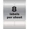 Avery Label, Tag, Metlc, Slv, 64Pk AVE61520 - alternate 9
